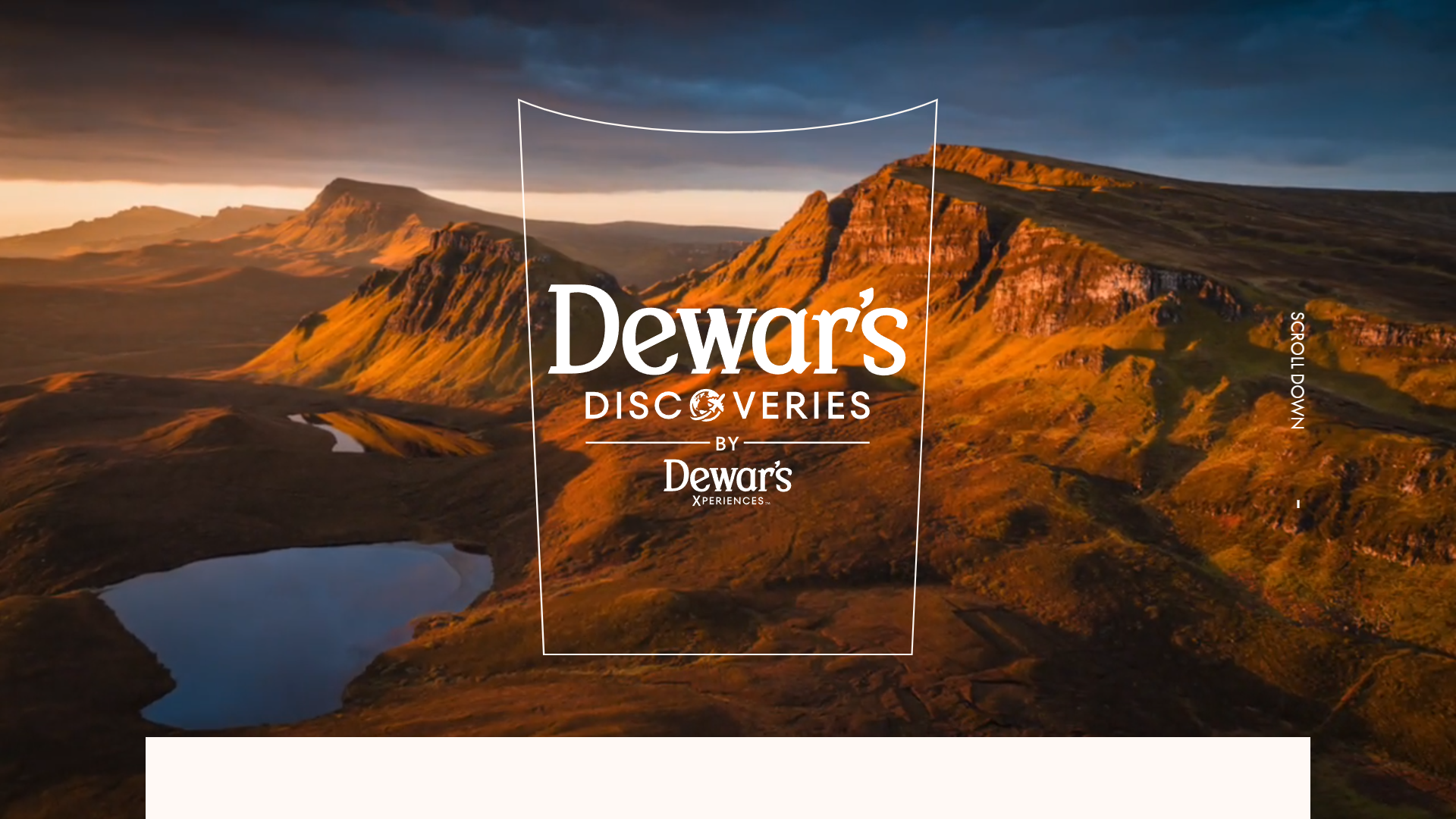Dewars creative work—spirits branding, campaign stills, and premium retail storytelling for the portfolio.